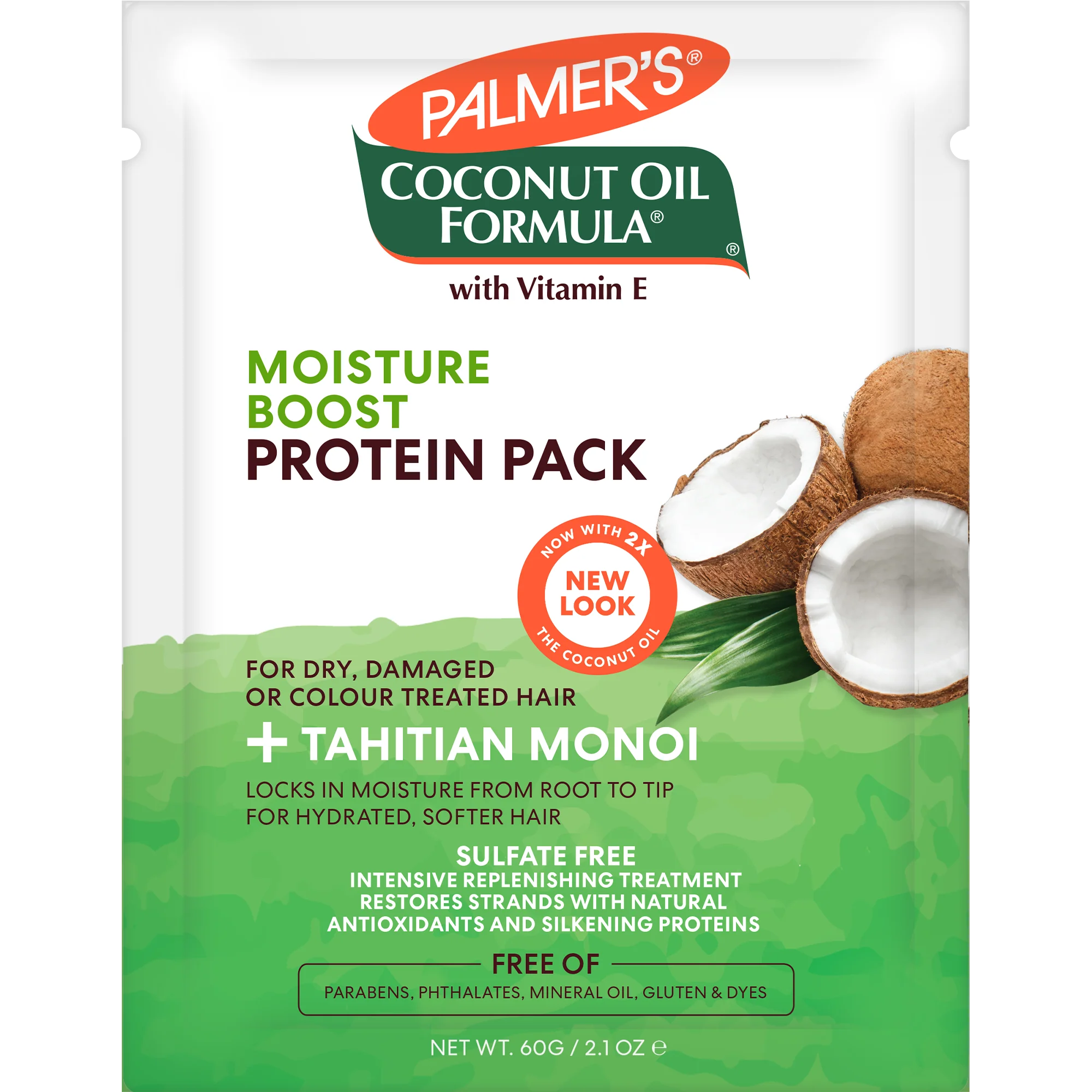 Palmer's Coconut Oil Moisture Boost Protein Treatment Pack 60g