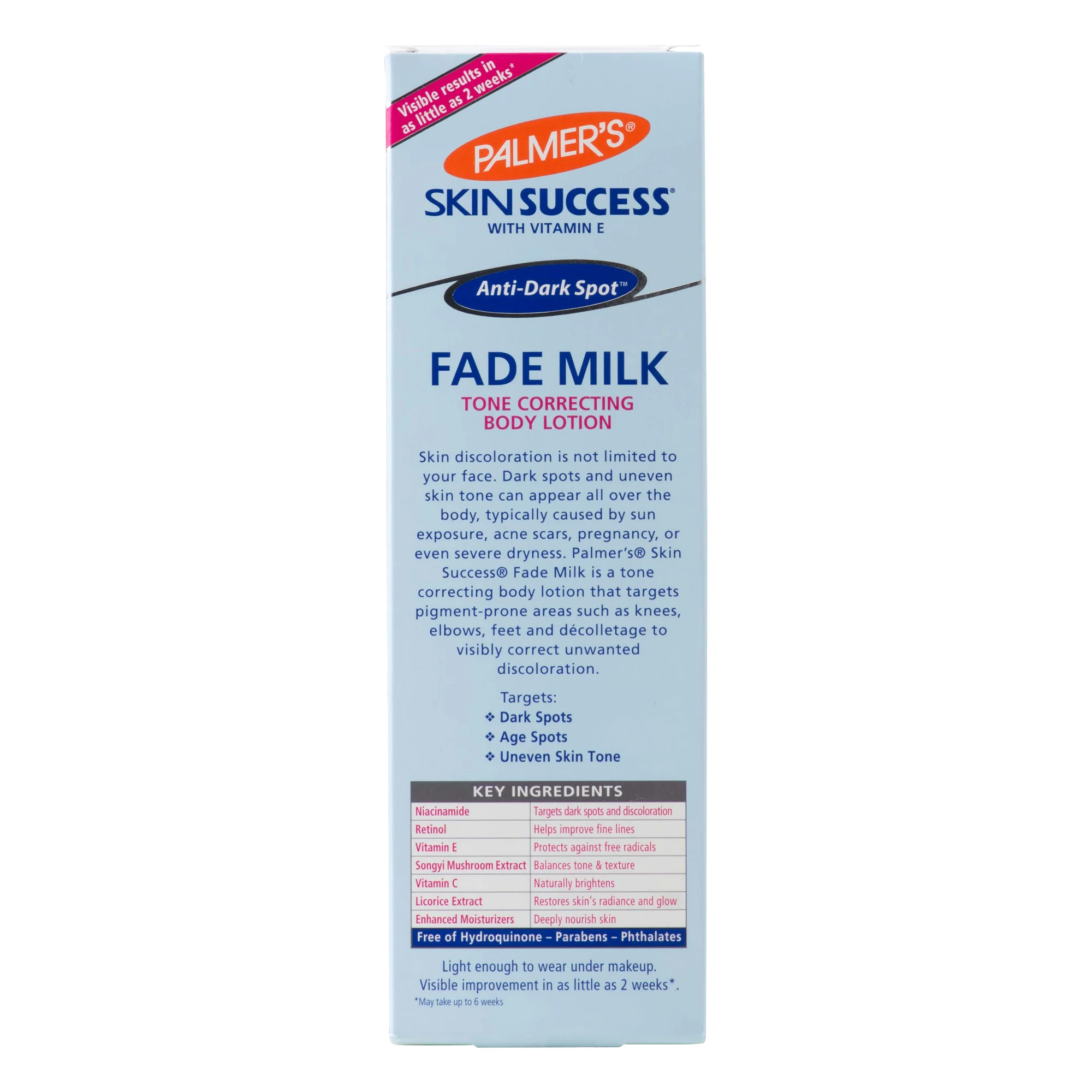Palmer's Skin Success Fade Milk Tone Correcting Body Lotion 250ml - Image 2