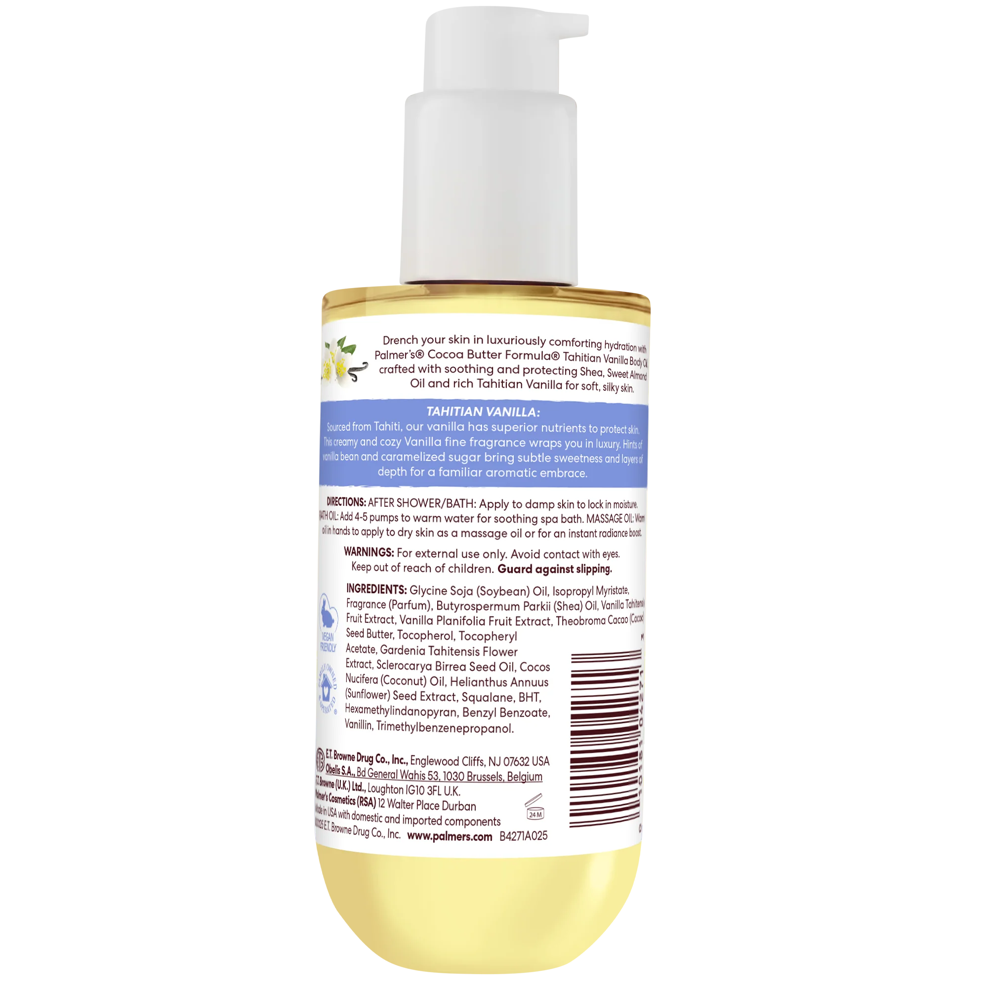 Palmer's Tahitian Vanilla Moisture Drench Body Oil 192ml - Image 5